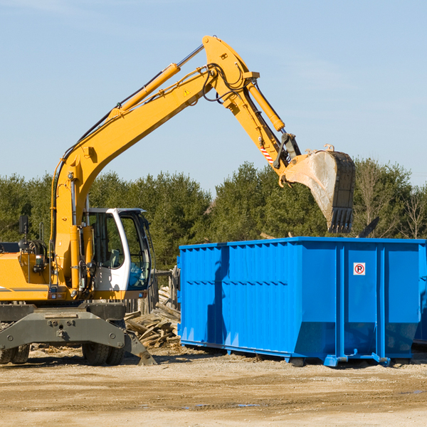 what size residential dumpster rentals are available in Collegedale Tennessee